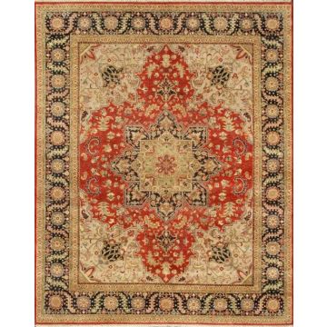 Ric Persian Heriz Red Hand Knotted Wool Rug-3' x 5'
